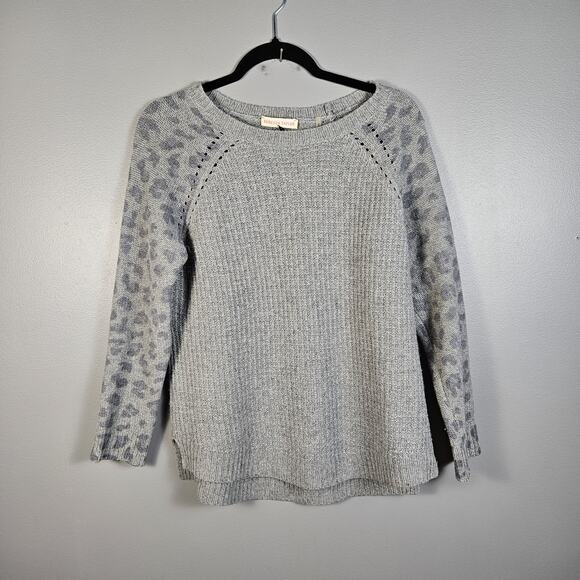 Rebecca Taylor Womens Sweater Wool Cashmere Pullover Size Small Animal Print - Picture 1 of 7